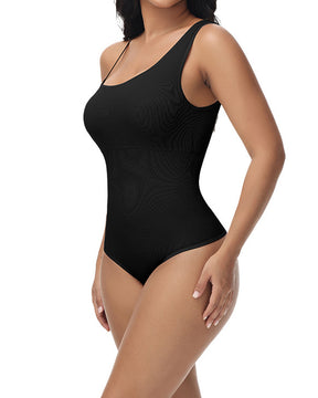 Women's Tummy Control Stretch Thong Bodysuit Sculpting Slimming Shapewear