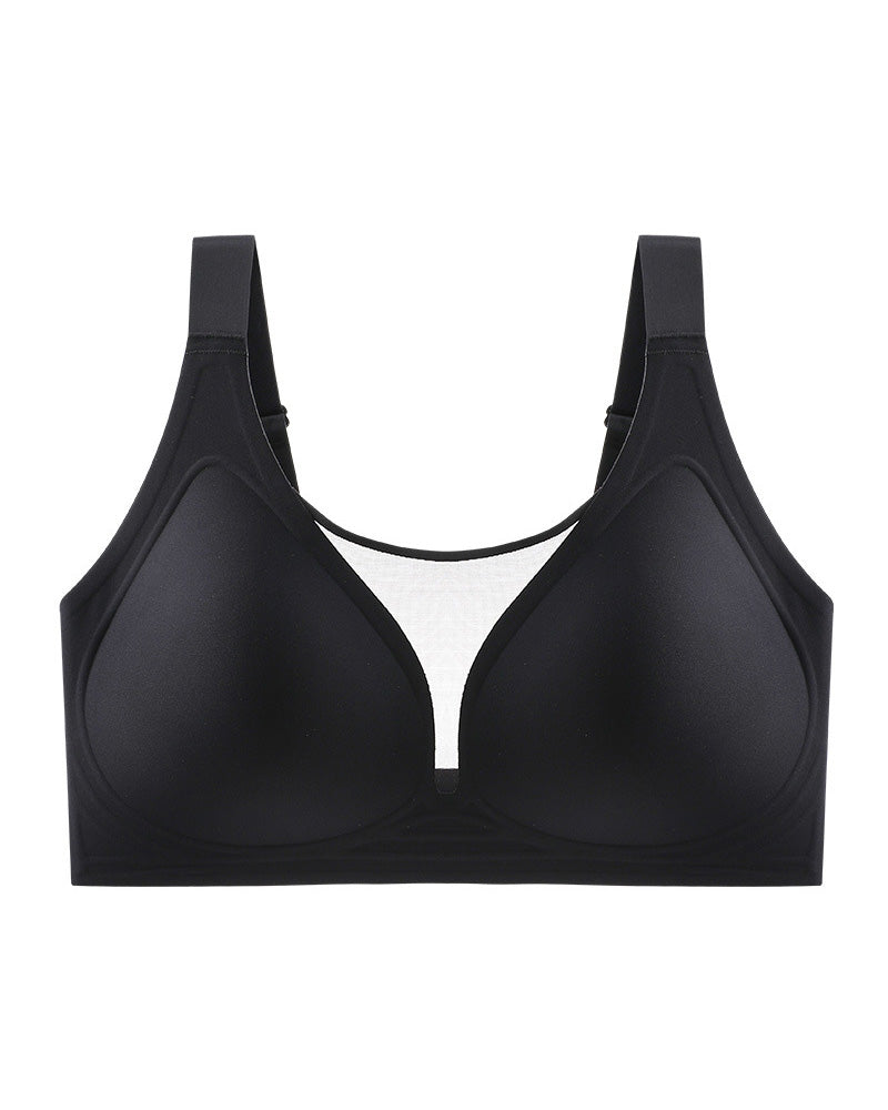 Seamless Full Coverage Mesh Anti-Sagging Bra Daily Comfort Wireless Shaper Bra