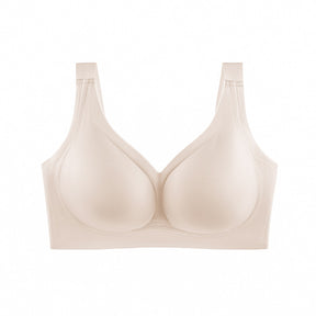 Smooth No Underwire V Neck Bra Seamless Full Coverage Comfort Push Up Bra