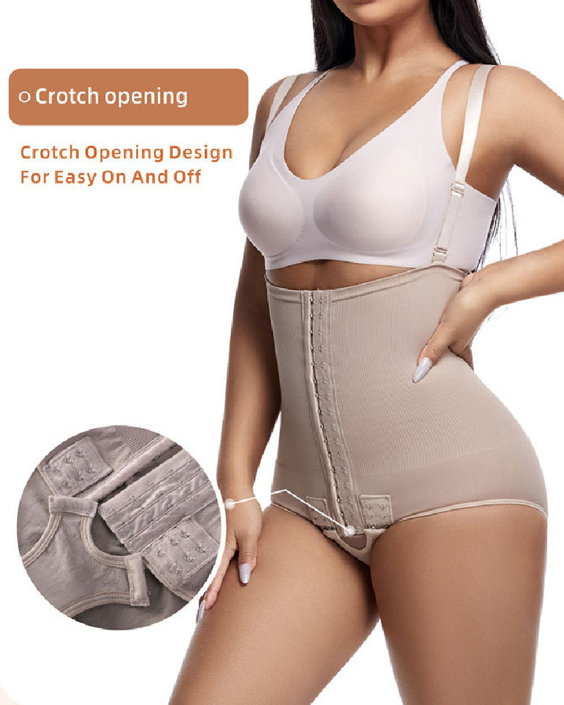 Women's Tummy Control Adjustable Buckle Front Open Bust Shapewear