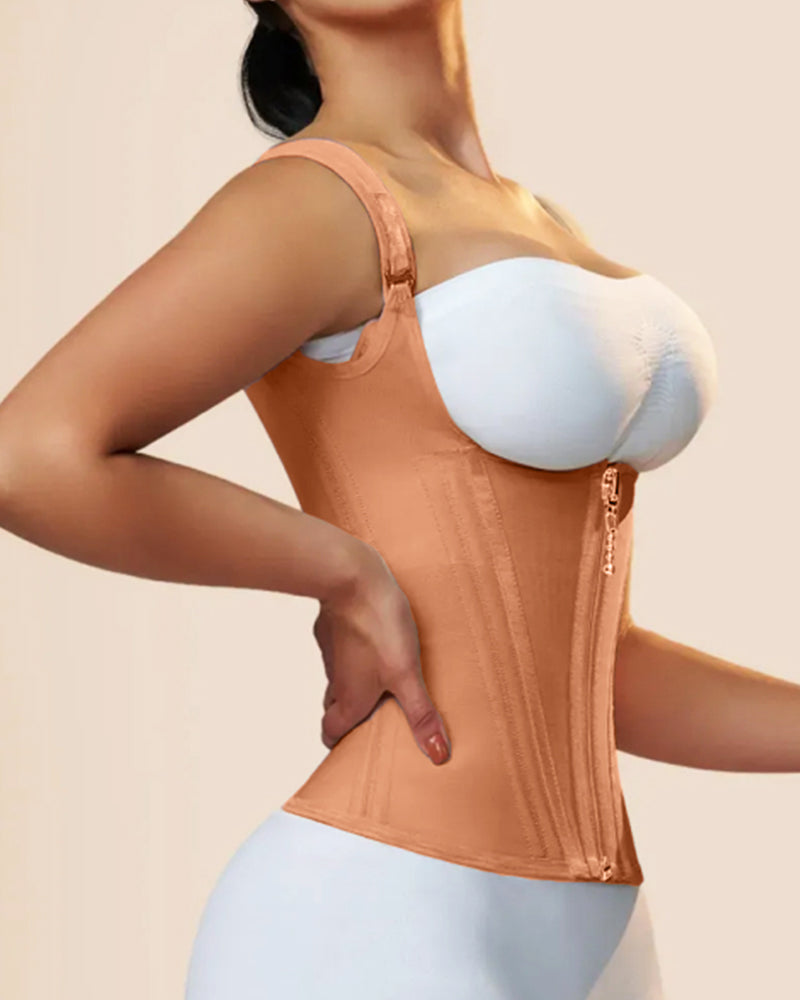 Shapshe® Waist Trainer for Women Body Shaper Corset Vest Tank Top with Steel Bones