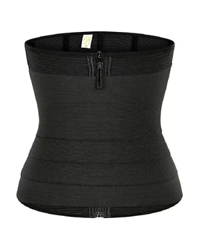 Removable Strap Zip-Up Sports Waist Trainer Shapewear Wrap Belt