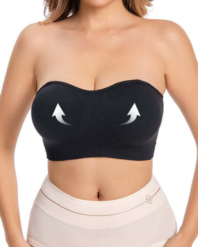 Sujetador push up sin tirantes para mujer sin anillo de acero Top de tubo sin costuras