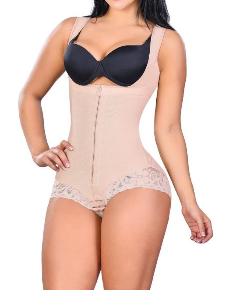 High Back Thick Straps Body Shaper compression Panty- High Compression Line