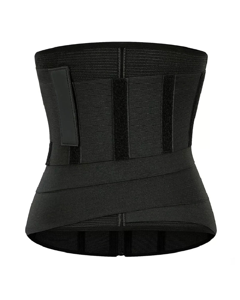 Removable Strap Zip-Up Sports Waist Trainer Shapewear Wrap Belt