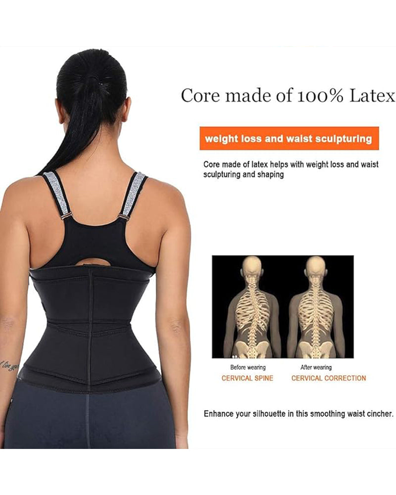 Neoprene Sweat Waist Trainer Corset Trimmer Shaper Belt for Women