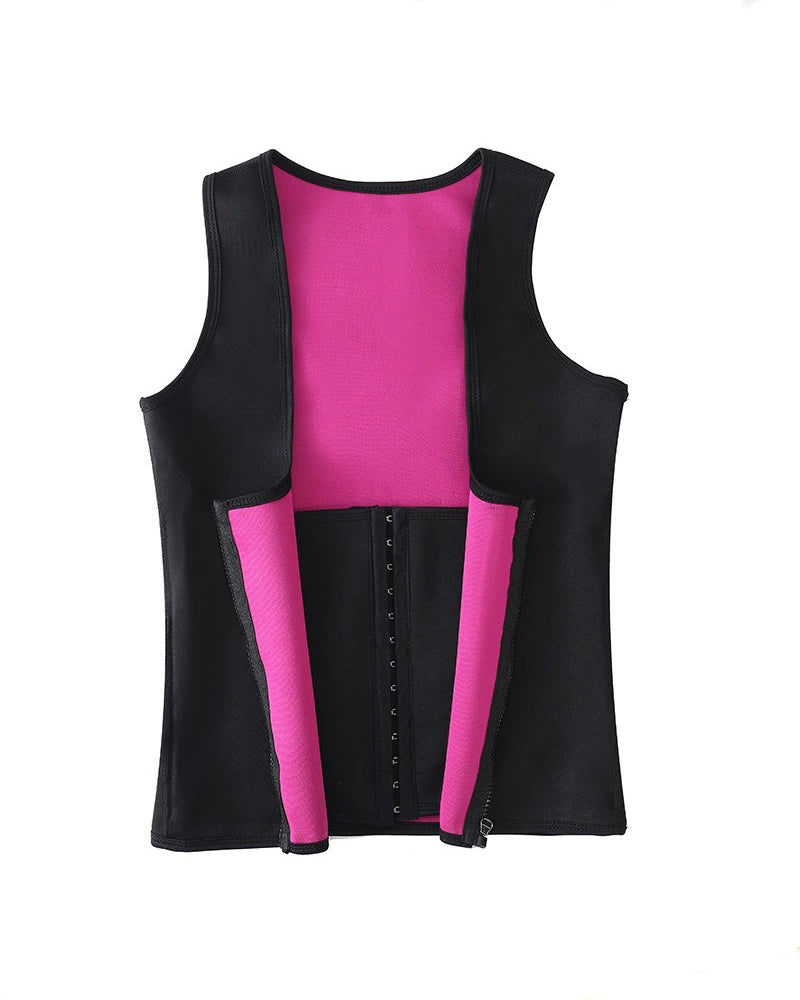 Strong Tummy Control Sports Waist Trainer Vest High Back Sauna Sweat Corset