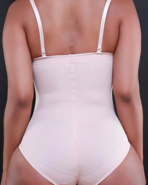 Women's Smooth Tummy Control Slimming Cupped Chest Thong Shapewear Bodysuit