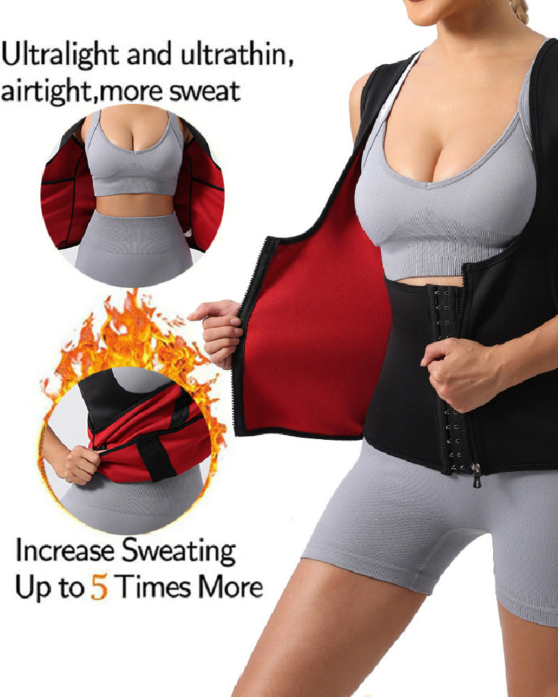 Strong Tummy Control Sports Waist Trainer Vest High Back Sauna Sweat Corset