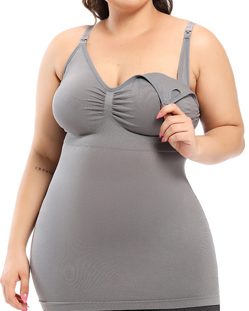 Highly Elastic Seamless Nursing Top, Wireless Nursing Bra Vest