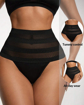 Bragas moldeadoras de cintura alta para mujer, transpirables, con control de barriga