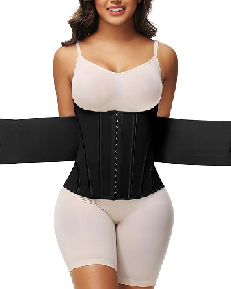 Women's Tummy Control Girdle Waist Trainer Workout Boned Waist Cincher Corset