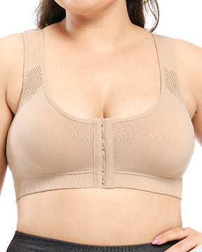 Wireless Front Closure Beauty Back Posture Correction Nursing Bra