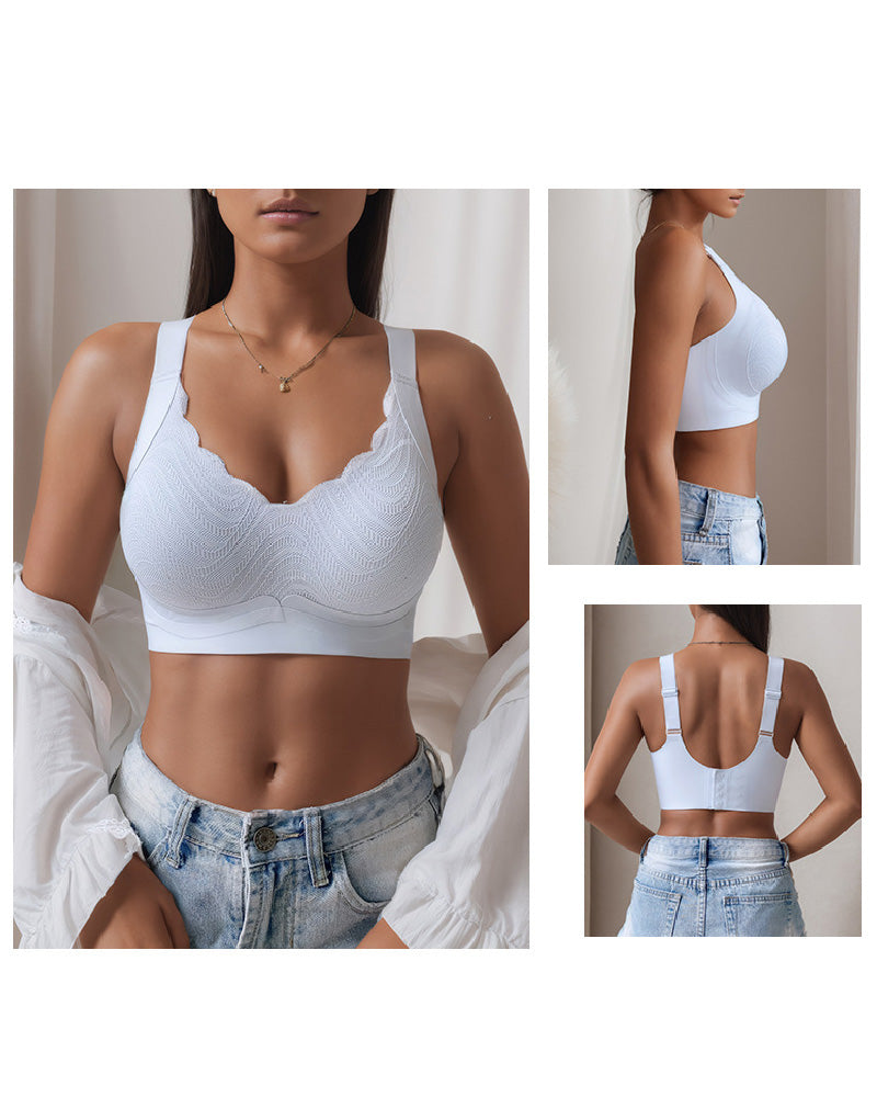 Women's Seamless Wireless Anti-sagging Minimizer Thin Adjustment Bra