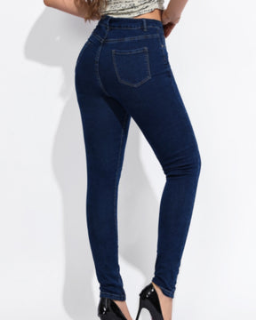 High Waist Slim Fit Skinny Jeans for Women with Elasticity