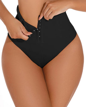 High Waist Seamless Single Breasted Shaping Thong Tummy Control Shapewear Panties