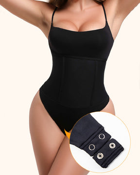 Tummy Control Thong Corset Body Shaper Single Breasted Back Bodysuit