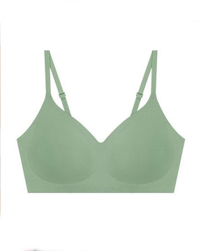 Solid Smooth Cup Seamless Push Up Wireless Thin U Back Bra