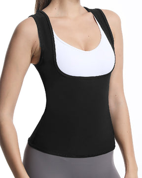 Sauna Sweat Weight Loss Waist Trainer Vest Workout Tank Top Body Shaper