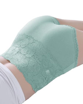 Bragas suaves de encaje floral de cintura alta en forma de V para mujer