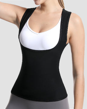 Sauna Sweat Weight Loss Waist Trainer Vest Workout Tank Top Body Shaper