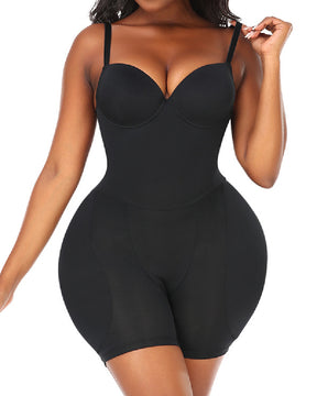 Women's Hip Enhancer Hourglass Backless Push Up Shapewear With Detachable Sponge Pads