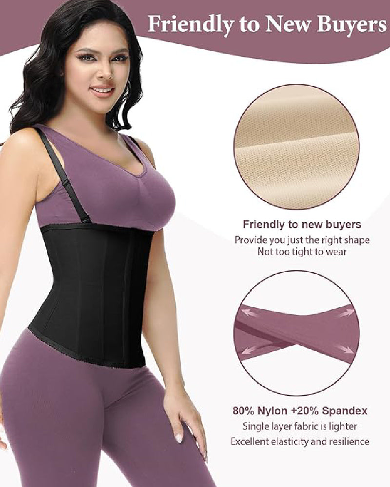 Shapshe® Tummy Control Daily Wear Waist Trainer Removable Strap Waist Cincher Corset