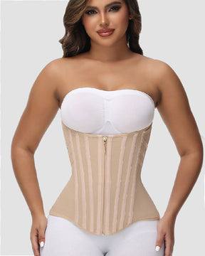 Curved Boned Waist Trainer For Women High Compression Tummy Control Tiny Waist Corset