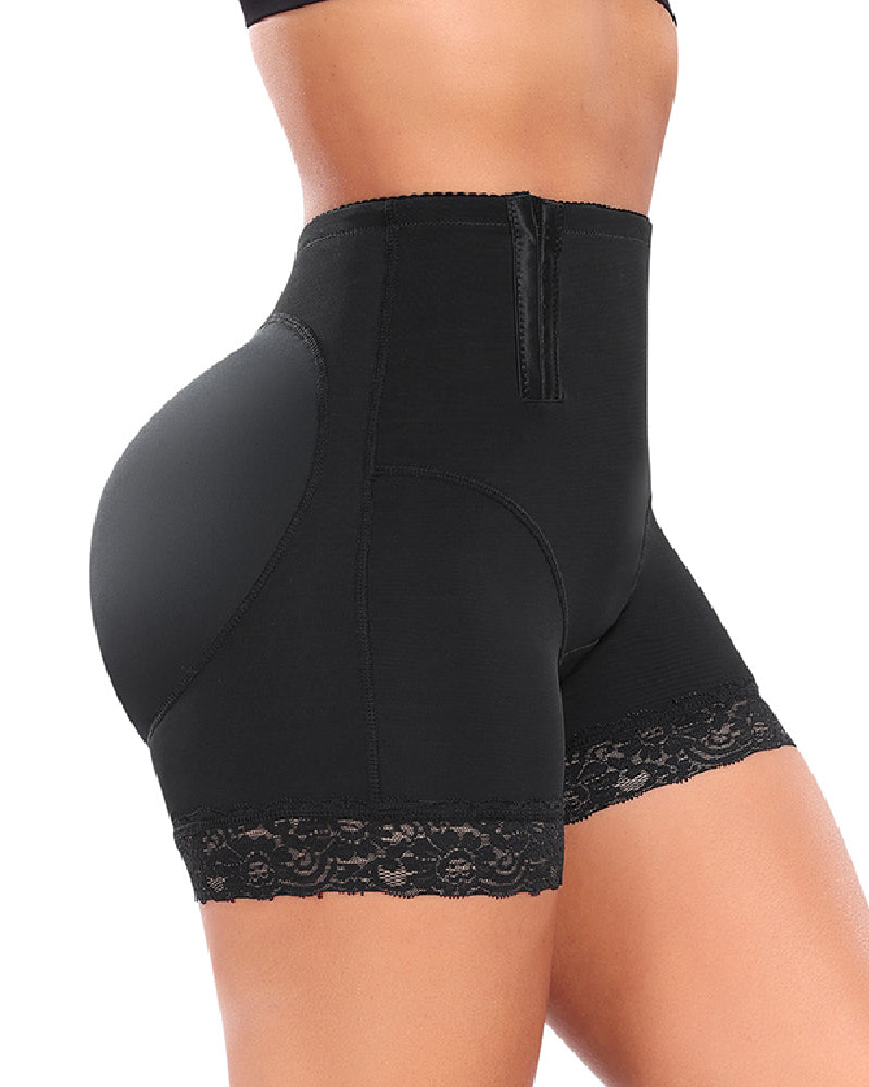 High Waist Side Hook Tummy Control Panty Girdle Waist Butt Lifter Shapewear Shorts