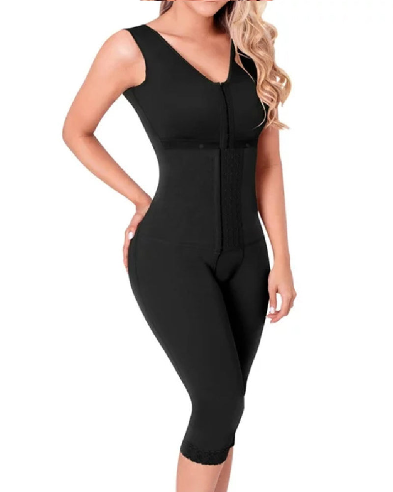 Women's High Compression Boned Tummy Control Fajas Thigh Post Surgery Shapewear