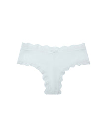 Mid-Rise Lace Edge Comfortable Bowknot Pure Cotton Crotch Briefs