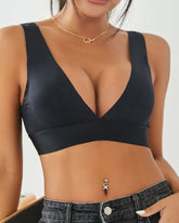 Sexy Deep V Wireless Bra Seamless Comfortable Push Up Padded Tops Bralette