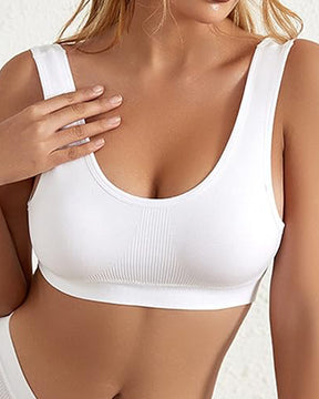 Seamless Push Up Wireless Shockproof Sports Bra Crop Top Breathable Yoga Bra