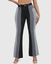 Stretch Fashion Washed Contrast Jeans