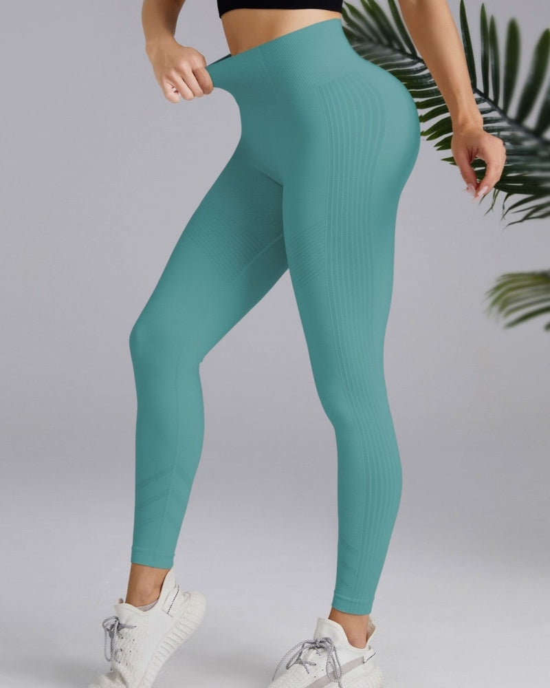 High Waisted Tummy-controlling Peach-hips Nude Long Yoga Pants