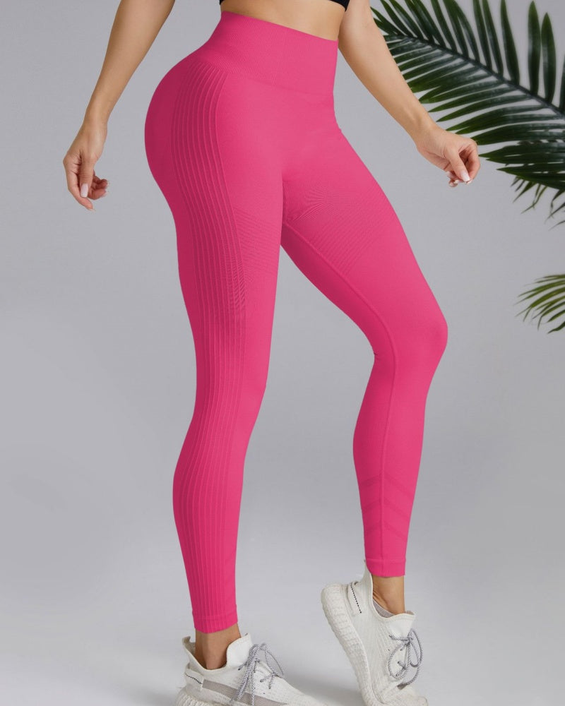 High Waisted Tummy-controlling Peach-hips Nude Long Yoga Pants