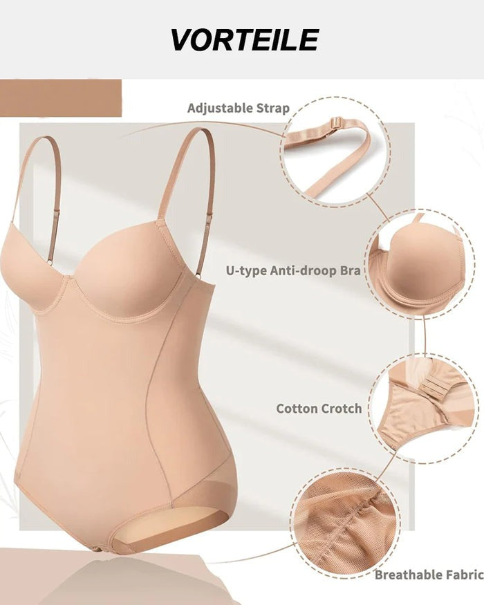 Breast Push Up Butt Lift Bodysuit Shapewear With Bra