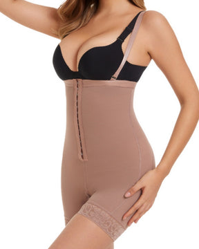 Fajas Colombianas Open Bust Shapewear for Women Tummy Control Butt Lifter with Zipper Crotch