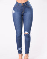 Ripped Skinny Slim Fit Frayed Distressed Stretchy Jeans