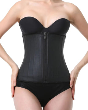 Women's Latex Underbust Waist Training Steel Boned Corset Shapewear