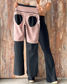 High Stretch High Waist Tummy Control Flare Pants  Flare Leggings