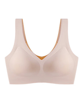 Seamless Comfort V Neck Pullover Sleep Bra With Removable Pads