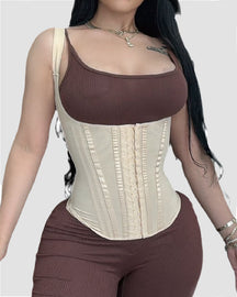 13 Built-in Steel Bone Girdle U-shaped Chest Support Waist Trainer Vest