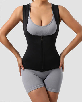 Strong Tummy Control Sports Waist Trainer Vest High Back Sauna Sweat Corset