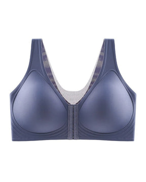 Smooth Front Buckle Large Size Bra Back Support Wireless Anti-sagging Underwear