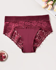 Women's Floral Lace Stitching Comfy Breathable Stretchy Briefs