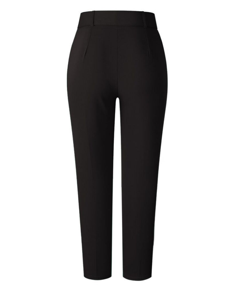 Women's High Waist Casual Slim Fit Suit Pants