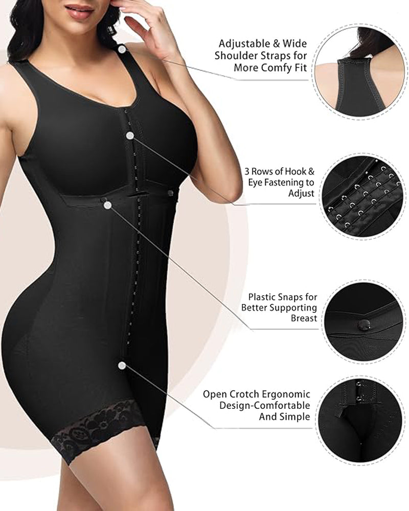 Compression Garment Short Shapewear For Women With Bra