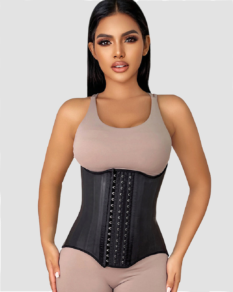 Latex Waist Trainer 25 Steel Bone Binders Corset Fajas Colombian Slimming Belt