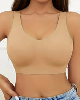 Women's Seamless Removable Padded Soft Wireless Sport Bra